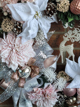 Load image into Gallery viewer, Sapphire - Snow Flocked Christmas Wreath