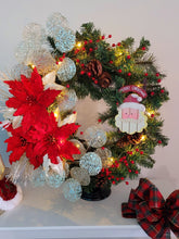 Load image into Gallery viewer, 24” Pre-Lit Wreath with Pinecones