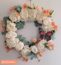 Load image into Gallery viewer, Peony Summer Wreath