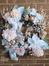 Load image into Gallery viewer, Sapphire - Snow Flocked Christmas Wreath