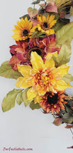 Load image into Gallery viewer, 18&quot; Sunflower Wreath

