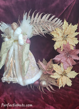 Load image into Gallery viewer, 18" Rose Gold Christmas Wreath
