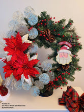 Load image into Gallery viewer, 24” Pre-Lit Wreath with Pinecones
