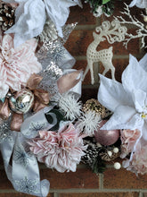 Load image into Gallery viewer, Sapphire - Snow Flocked Christmas Wreath
